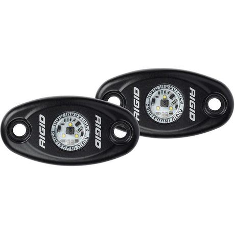 RIGID Industries A-Series Black High Power LED Light - Pair - Warm White - 482073