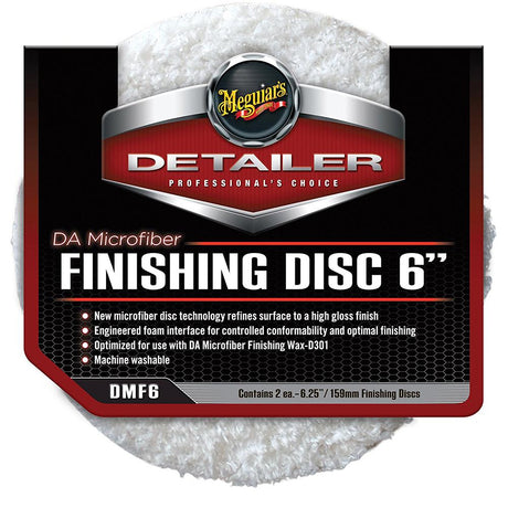 Meguiar's DA Microfiber Finishing Disc - 6" - 2-Pack - DMF6