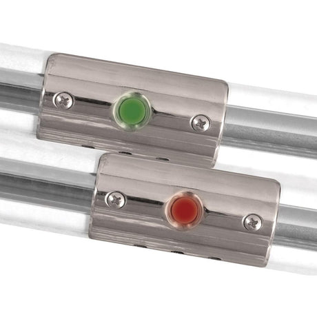 TACO Rub Rail Mounted Navigation Lights for Boats Up To 30 - Port  Starboard Included - F38-6602-1