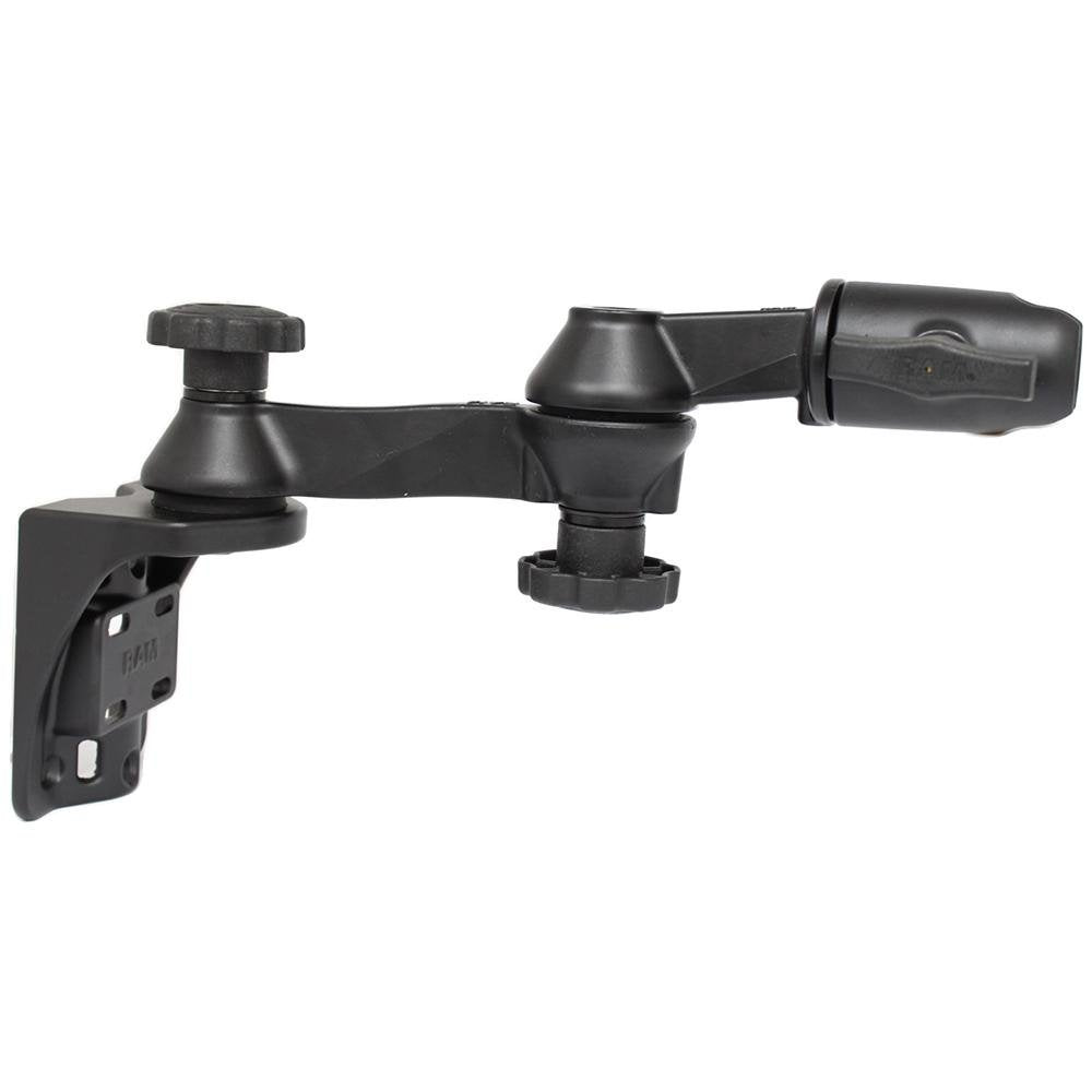 RAM Mount - Vertical Mounting Base with Double 6" Swing Arm & Swivel Single Socket for 1.5" Balls - RAM-109VS-5NBU