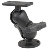 RAM Mount - 1.5" Ball Mount with 2.5" Round Base, Short Arm & 1.5" x 3" Plate for Humminbird Helix 5 Only - RAM-202-153-B-202U