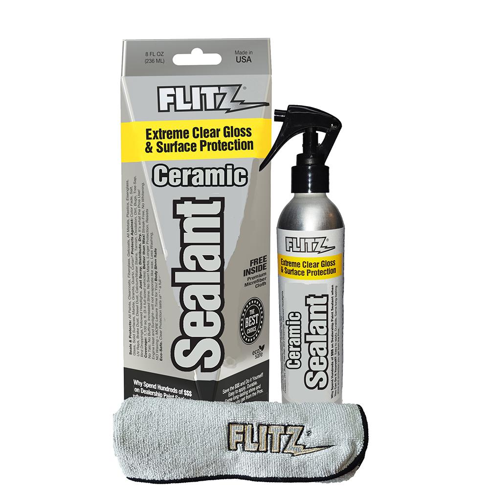 Flitz Ceramic Sealant Spray Bottle w/Microfiber Polishing Cloth - 236ml/8oz *Case of 6* - CS 02908CASE