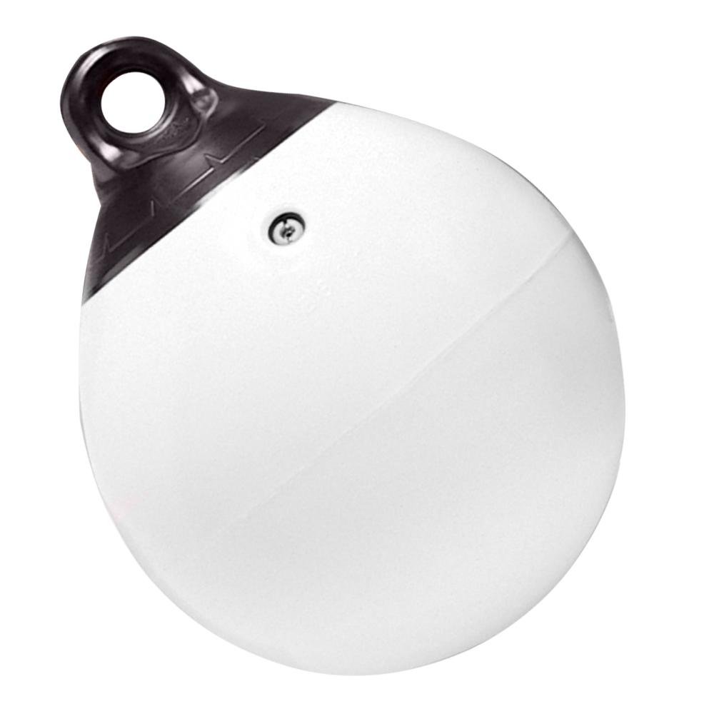 Taylor Made - 9" Tuff End Inflatable Vinyl Buoy - White - 1140