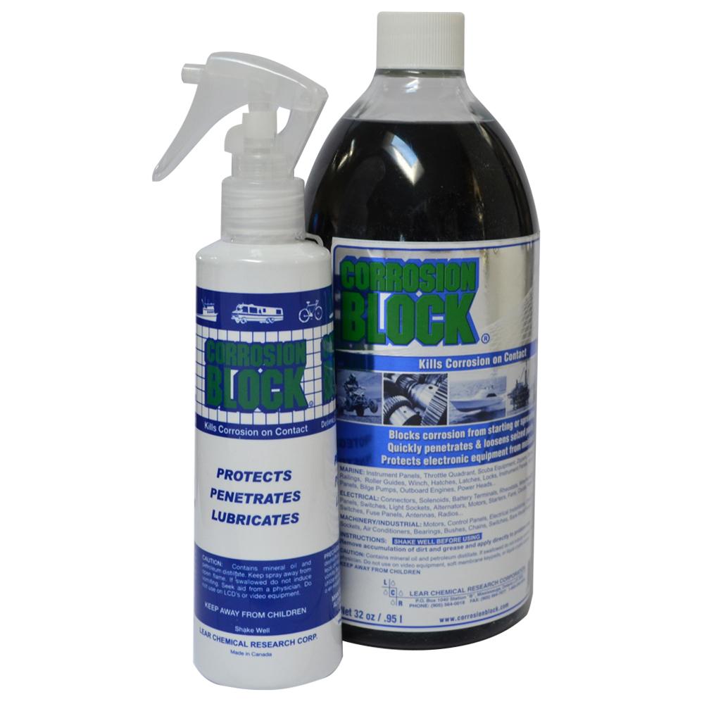 Corrosion Block - 32oz Bottle with Pump - Non-Hazmat, Non-Flammable  Non-Toxic - 20032