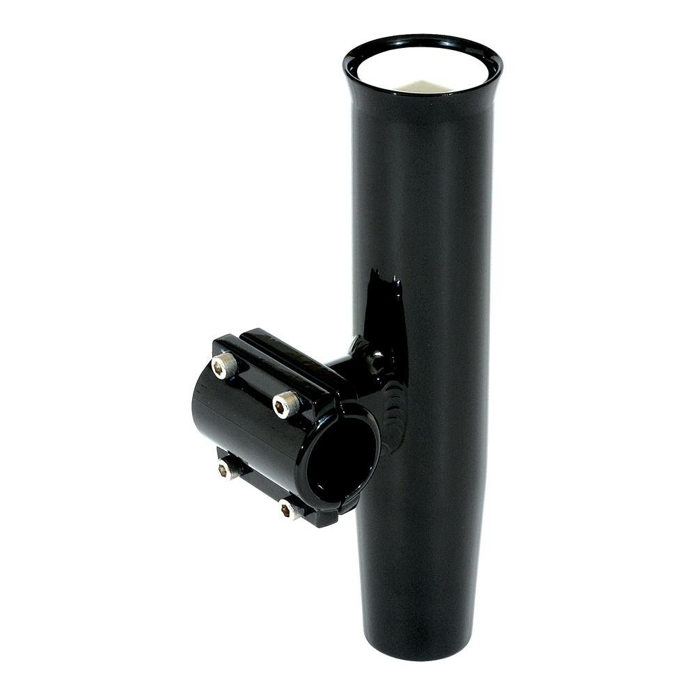 Lee&#39;s Clamp-On Rod Holder Horizontal Mount - Aluminum - Pipe Size #5 - 2.375" - 2-3/8" OD - Black - RA5205BK