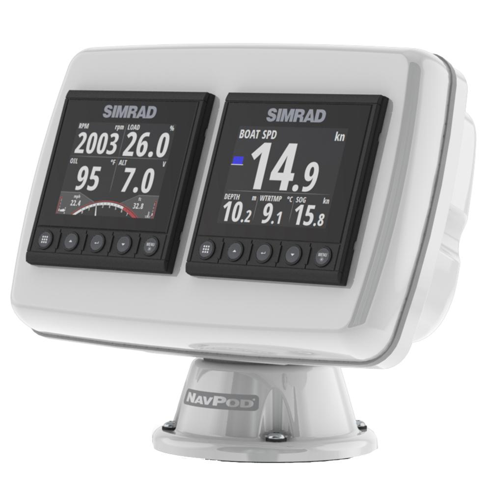 NavPod - PowerPod Pre-Cut f/2-Simrad IS42/BG Triton2/AP44 Square Hole Instruments - PP4503