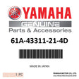 Yamaha - Bracket, swivel 1 - 61A-43311-21-4D