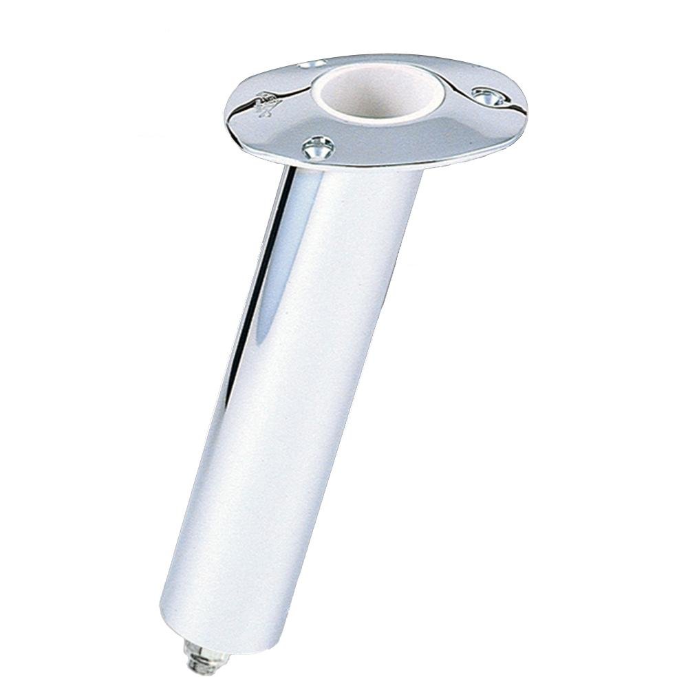 Lee&#39;s 15 Stainless Steel Swivel Base Flush Mount Rod Holder - Extra Long Tube 2.25" OD X 14.5" Tube - RH579XL