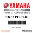 Yamaha - Gasket, head cover 1 - 61N-11193-01-00