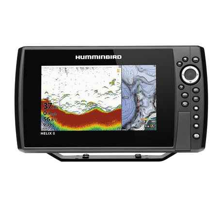 Humminbird - HELIX 8 CHIRP Fishfinder/GPS Combo G3N with Transom Mount Transducer - 410810-1