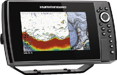 Humminbird - HELIX 8 CHIRP MEGA DI Fishfinder/GPS Combo G3N with Transom Mount Transducer - 410820-1