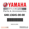 Yamaha - Gasket,manifold 1 - 648-13645-00-00
