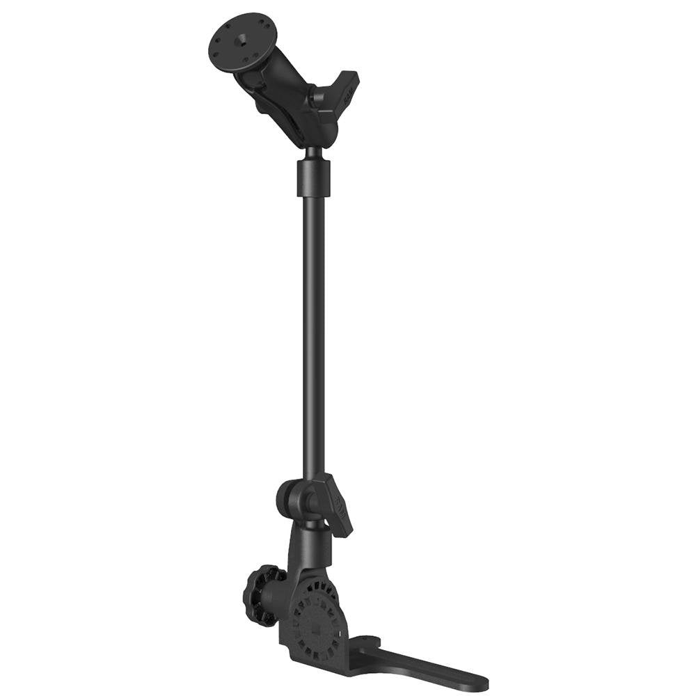 RAM Mount - Universal No-Drill RAM POD HDVehicle Mount with Double Socket Arm & 2.5" Round Base AMPs Hole Pattern - RAM-316-HD-18-202U