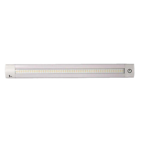 Lunasea Adjustable Linear LED Light w/Built-In Dimmer - 12" Length, 12VDC, Warm White w/ Switch - LLB-32KW-01-00