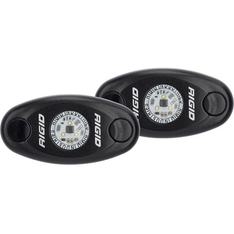 RIGID Industries A-Series Low Power Black Housing/White Light - Pair - 482033