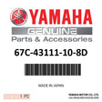 Yamaha - Bracket, clamp 1 - 67C-43111-10-8D