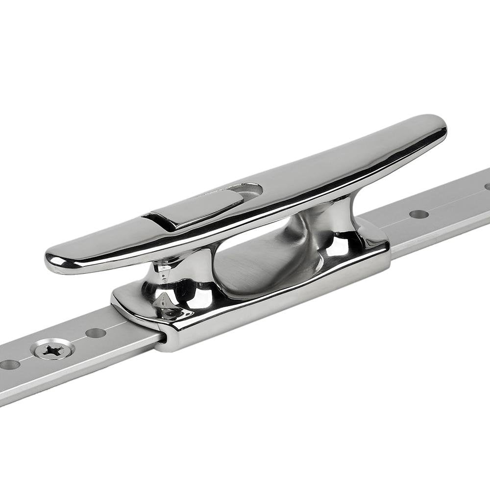 Schaefer Mid-Rail Chock/Cleat Stainless Steel - 1-1/4" - 70-75