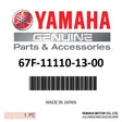 Yamaha - Head, cylinder with ex valve - 67F-11110-13-00