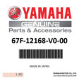 Yamaha - Pad, adjusting (2.675) - 67F-12168-V0-00