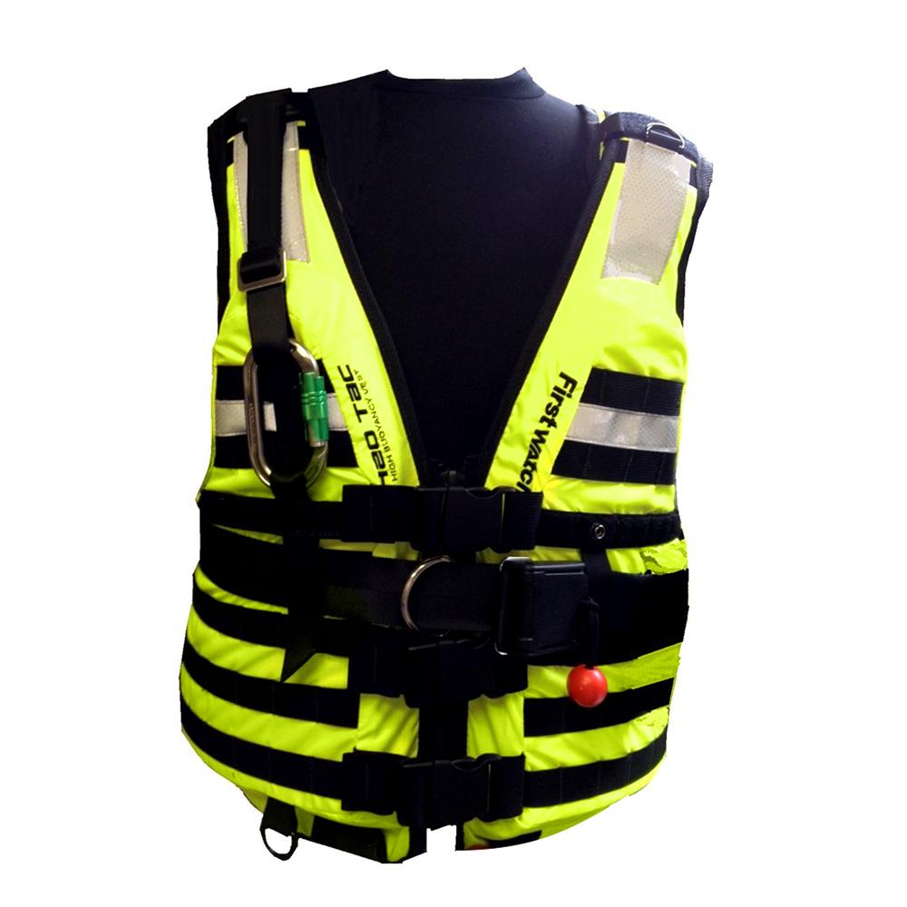 First Watch - HBV-100 High Buoyancy Rescue Vest - Medium-X-Large - Hi-Vis Yellow - HBV-100-HV-M-XL