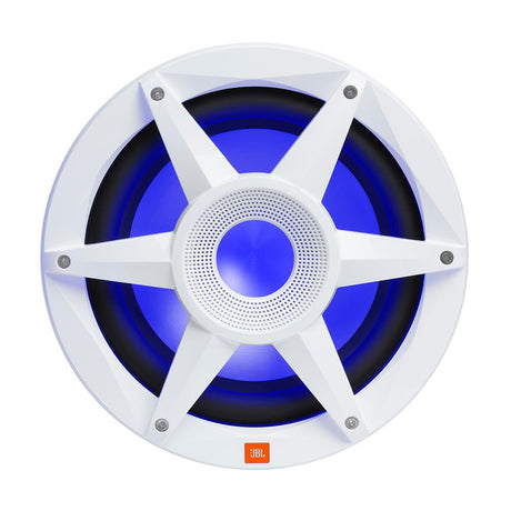 JBL - 10" Marine RGB Passive Subwoofer - White Stadium Series - STADIUMMW1000AM