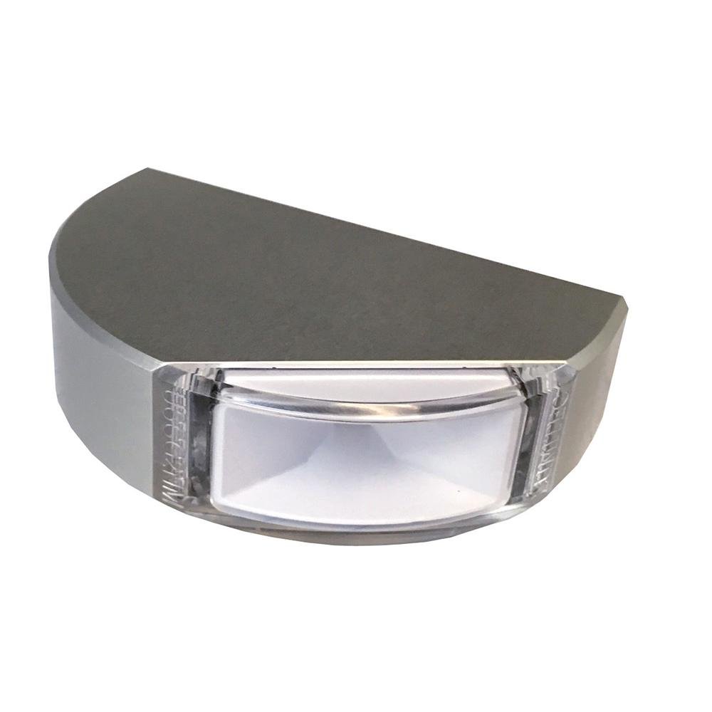 Lumitec Surface Mount Navigation Light - Classic Aluminum - Port Red - 101577