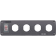 Blue Sea Water Resistant USB Accessory Panel - 15A Circuit Breaker, 4x Blank Apertures - 4369