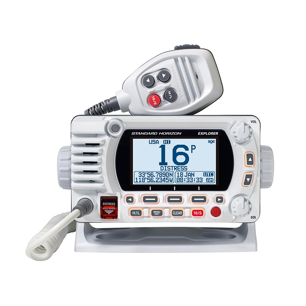 Standard Horizon - GX1800G Fixed Mount VHF with GPS - White - GX1800GW