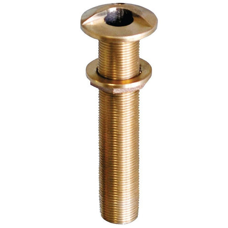 GROCO 3/4" Bronze Extra Long High Speed Thru-Hull Fitting w/Nut - HSTHXL-750-W