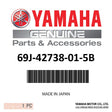 Yamaha - Plate, fitting - 69J-42738-01-5B