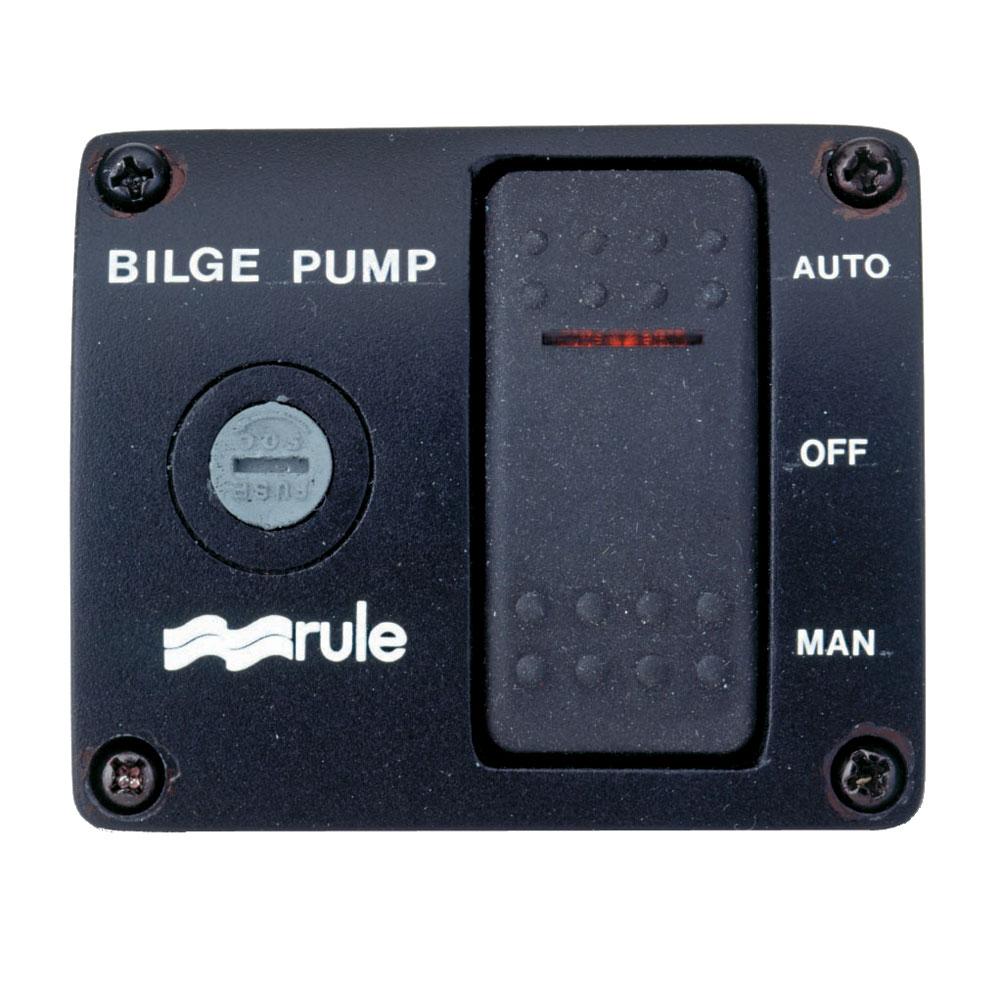Rule - Deluxe 3-Way Lighted Rocker Panel Switch - 43