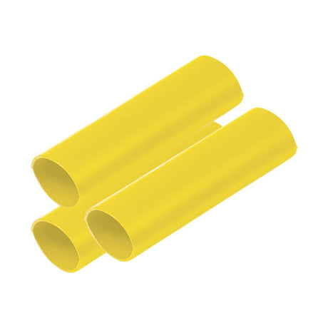 Ancor Battery Cable Adhesive Lined Heavy Wall Battery Cable Tubing (BCT) - 3/4" x 12" - Yellow - 3 Pieces - 326924