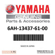 Yamaha - Mark, caution - 6AH-13437-61-00