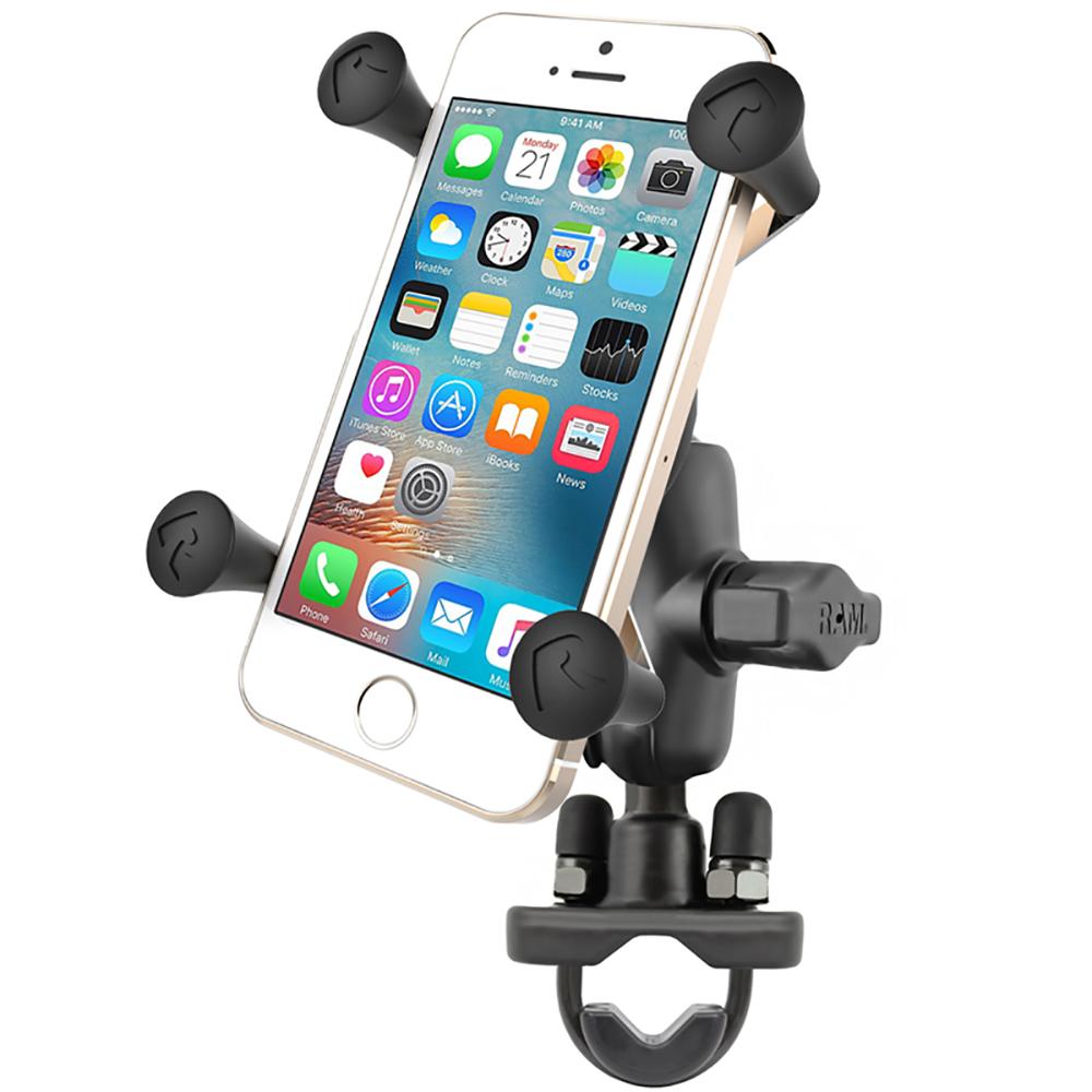 RAM Mount - X-Grip Phone Mount w/Handlebar U-Bolt Base - RAM-B-149Z-A-UN7U