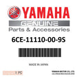 Yamaha - Head, cylinder with ex valves - 6CE-11110-00-9S