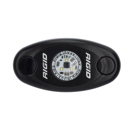 RIGID Industries A-Series Black High Power LED Light Single - Cool White - 480093