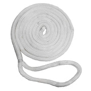 New England Ropes 5/8" x 25 Nylon Double Braid Dock Line - White