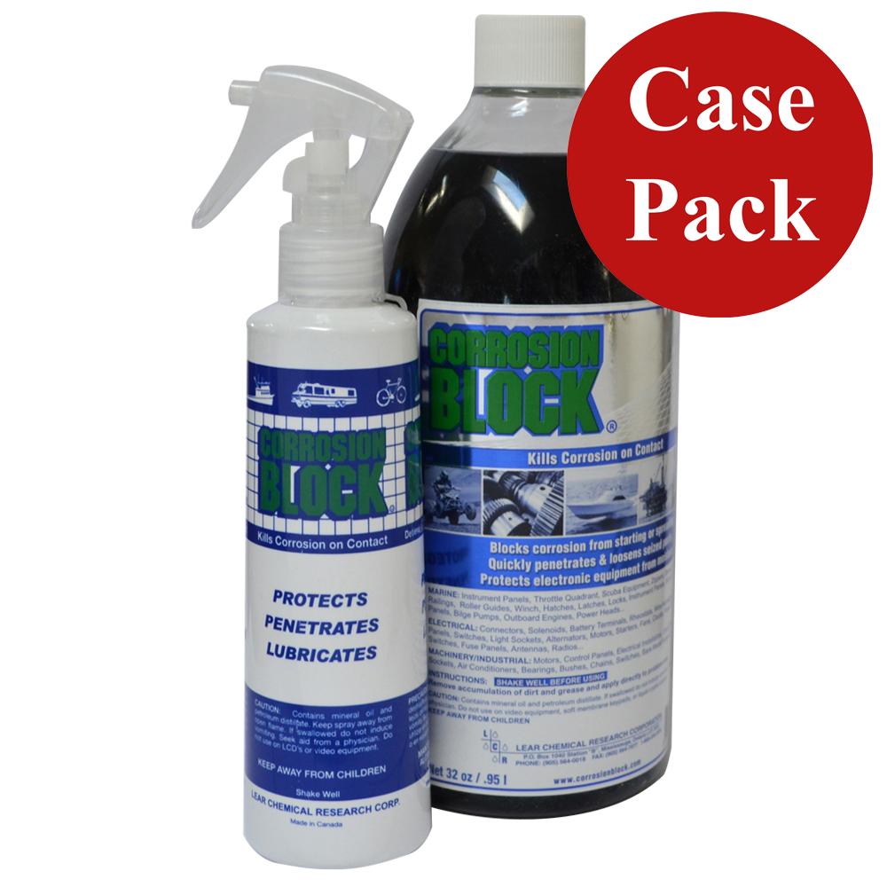 Corrosion Block - 32oz Bottle with Pump - Case of 4 - Non-Hazmat, Non-Flammable, Non-Toxic