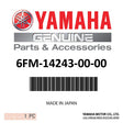 Yamaha - Plate - 6FM-14243-00-00