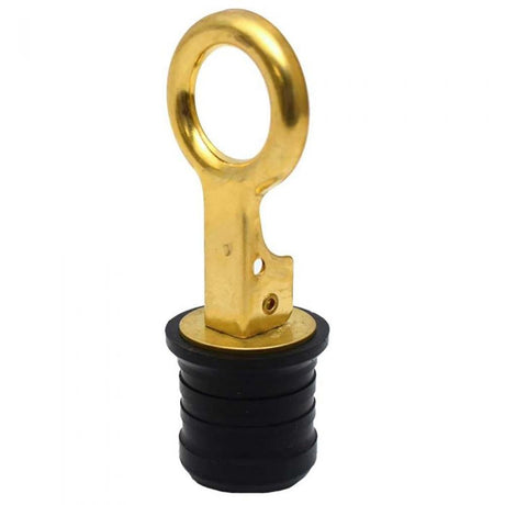 Sea-Dog - Brass Snap Handle Drain Plug - No Chain - 1-1/4" - 520072-1