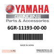 Yamaha - Gasket, head cover 1 - 6GR-11193-00-00