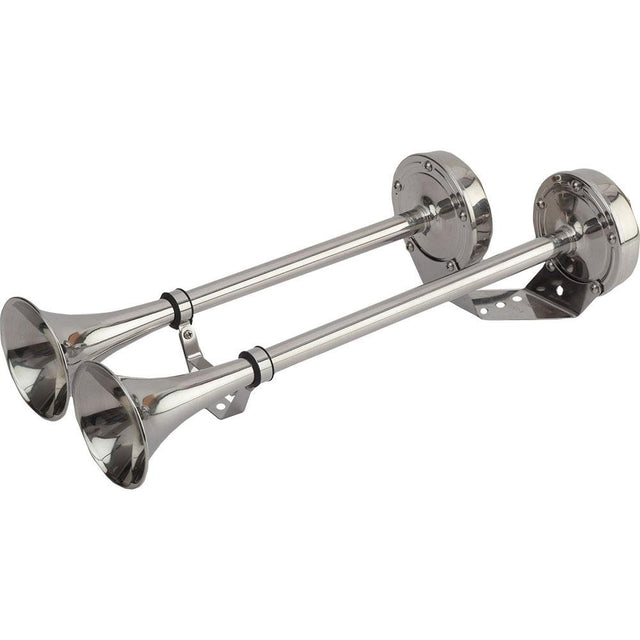 Sea-Dog Line - Maxblast 10 Amp 123 DB 12V Dual 18-1/4" Trumpet Horn Stainless & Molded Motor Housing - 4315201