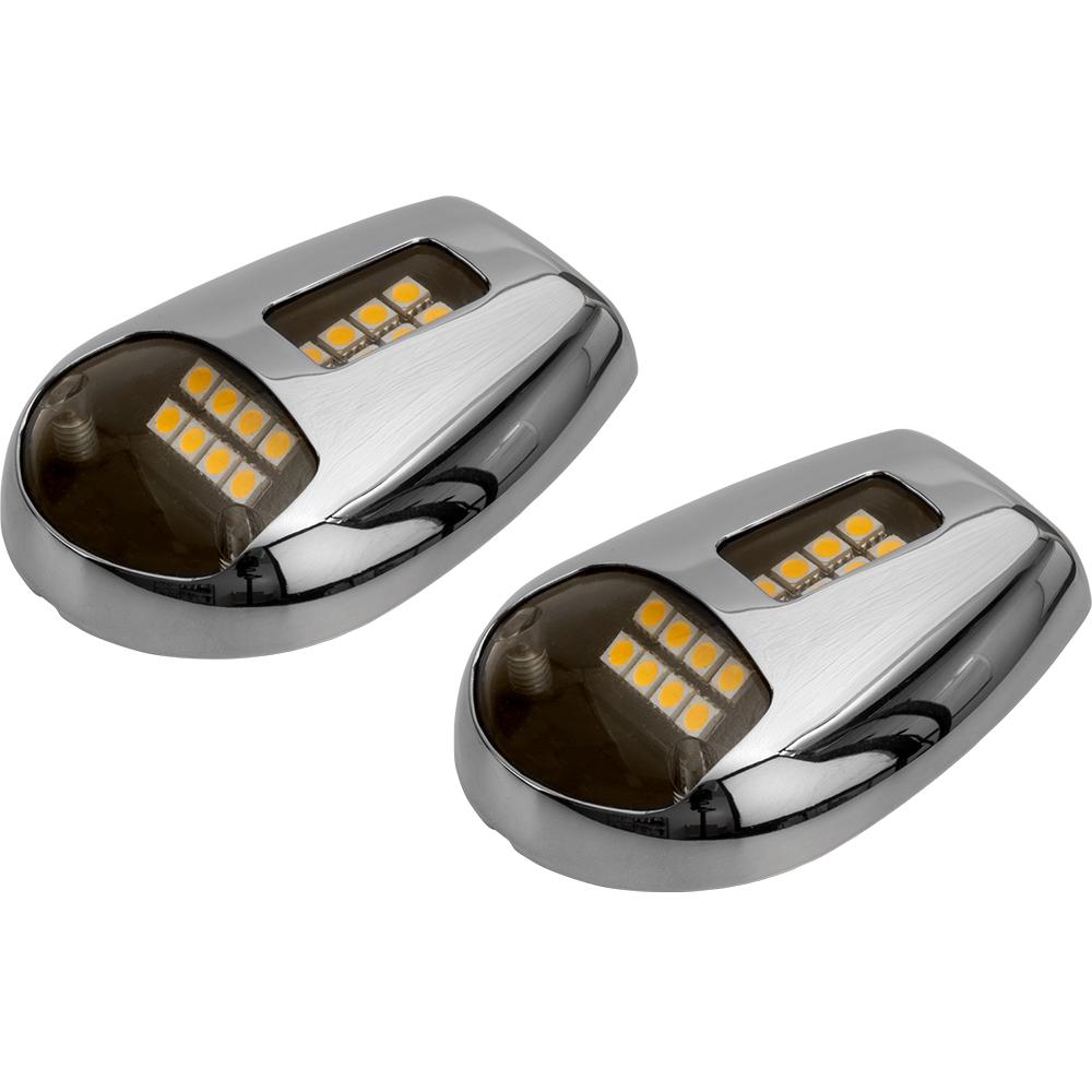 Sea-Dog Line - (2) Stainless 12V 180 Lumens 32 LED Side Mount Docking Lights #8 Fastener - 4059501