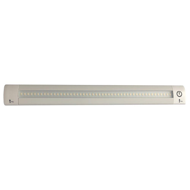 Lunasea 12" Adjustable Linear LED Light w/Built-In Touch Dimmer Switch - Cool White - LLB-32KC-01-00