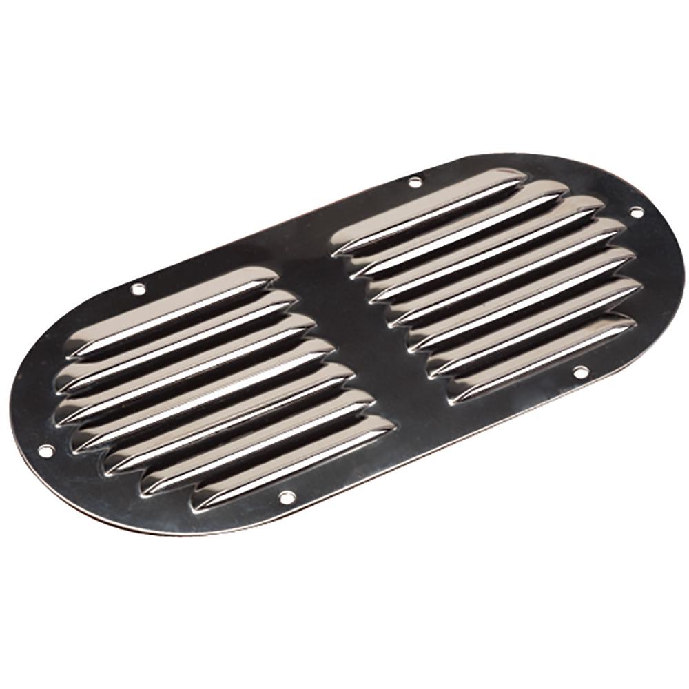 Sea-Dog - Stainless Steel Louvered Vent - Oval - 9-1/8" x 4-5/8" - 331405-1