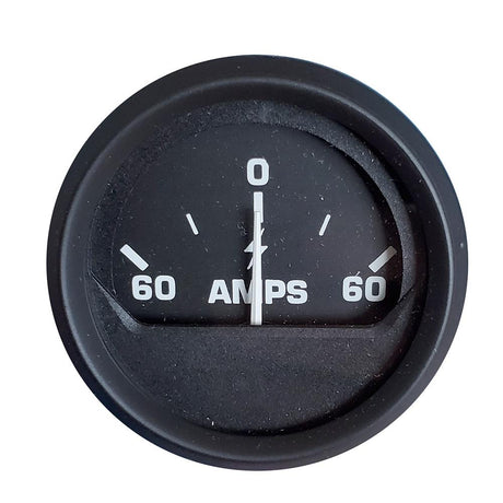 Faria - Euro Black 2" Ammeter Gauge (60-0-60) - 12822