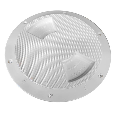 Sea-Dog Textured Quarter Turn Deck Plate - White - 6" - 336162-1