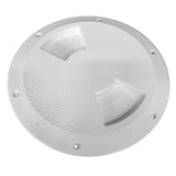 Sea-Dog Line - Quarter-Turn Deck Plate with Internal Collar - #8 Fastener - White Finish - 3363821