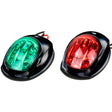 Sea-Dog Black LED Navigation Lights - Port & Starboard - 400073-1
