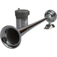Sea-Dog Line - Maxblast 20 Amp 120 DB 12V 11 PSI Single 17" Trumpet Air Horn Chrome Plated Brass - 4325101